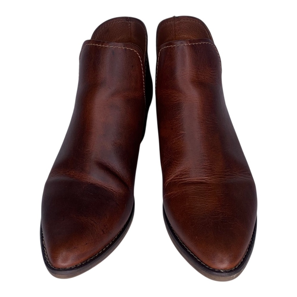 Steve Madden Austin Cognac Leather Ankle Booties  Size 8.5